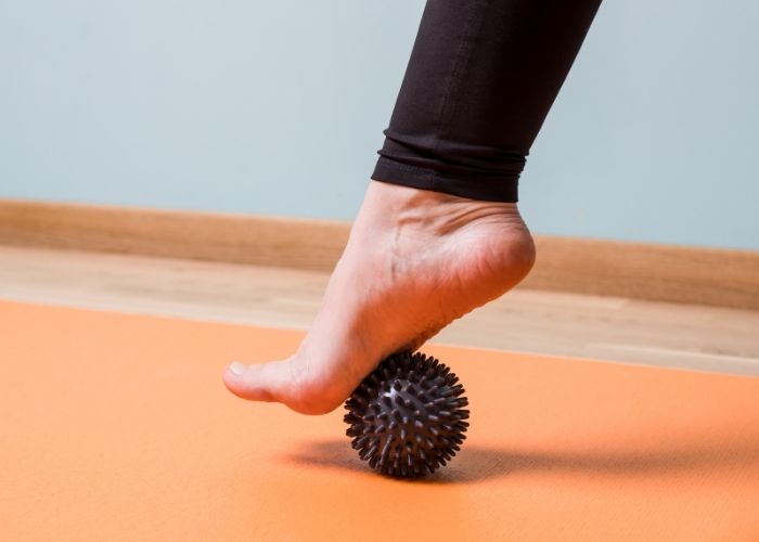 Foot Massage with Spiky Ball