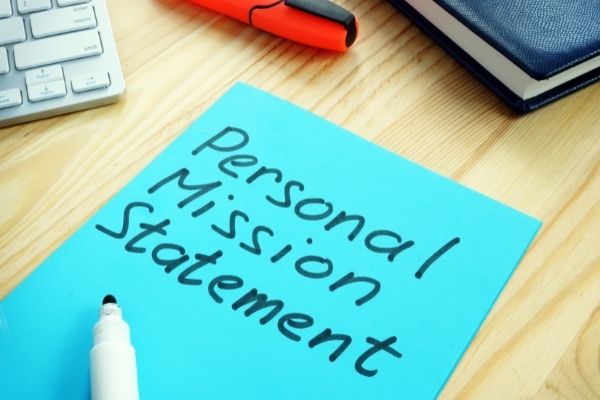 Write personal mission statement